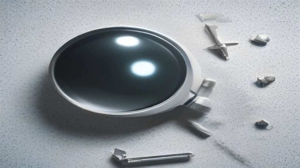 Close-up of a jeweller setting a stone into a silver ring